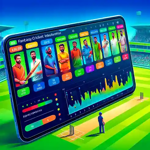 Fantasy Cricket Team Illustration